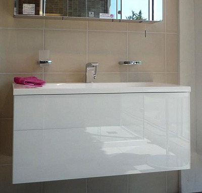 Тумба с раковиной Keuco Royal Reflex белый 100 см