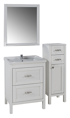 Зеркало ASB-Mebel Римини 60 белая патина серебро