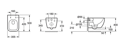 Подвесной унитаз Lavinia Boho One Rimless 3302004R