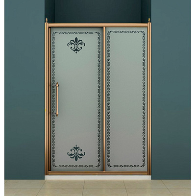 Душевая дверь в нишу Cezares RETRO-BF-1-140-PP-Br