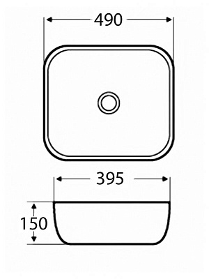 Раковина BelBagno BB2143 накладная