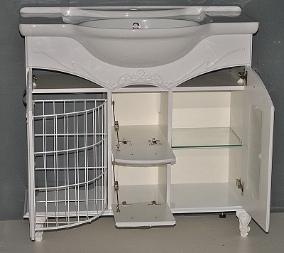 Тумба с раковиной Атолл Мастер орех