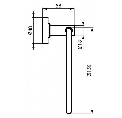 Полотенцедержатель кольцо IOM Ideal Standard A9130AA