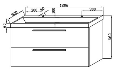 Тумба с раковиной Kolpa San Jolie 120 CHA/CHA