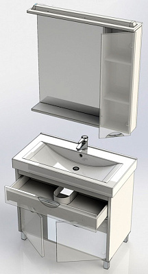 Мебель для ванной Aquanet Гретта 90 белая