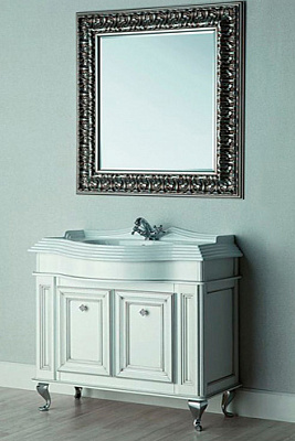 Тумба с раковиной Caprigo Фреско 100 BIANCO alluminio