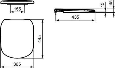 Сиденье Ideal Standard Tesi T352901