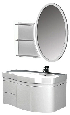 Тумба с раковиной Aquanet Опера 2-115  белая R