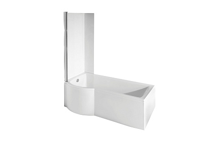 Акриловая ванна BESCO INSPIRO с душевой кабиной 170x70 L