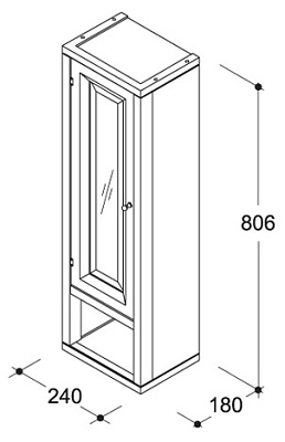 Шкаф Caprigo Джардин 240 ONTANO R