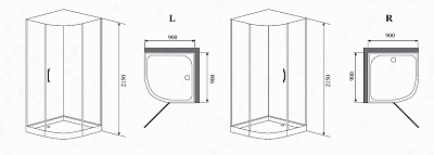 Душевая кабина Timo Armo Н-506