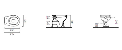 Унитаз приставной GSI Classic