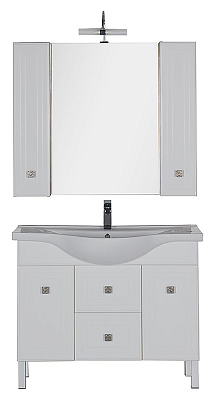 Тумба с раковиной Aquanet Стайл 105 с ящиками