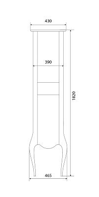 Шкаф-пенал Timo Ellen M-VR (белый)