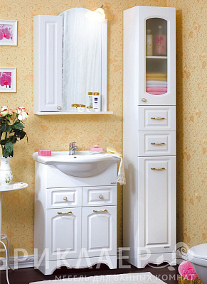 Тумба с раковиной Бриклаер Анна 60 белая