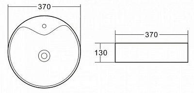 Раковина BelBagno BB1400 накладная
