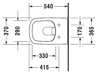 Унитаз подвесной Duravit DuraStyle 253809