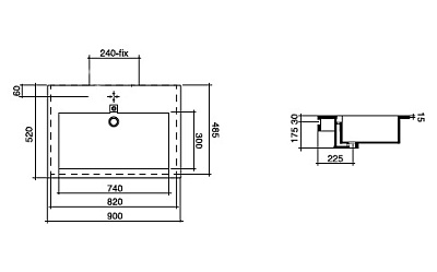 Раковина Disegno Ceramica Light Thin 891-1
