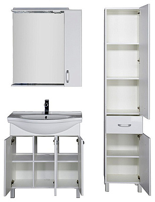 Мебель для ванной Aquanet Глория 80 белая