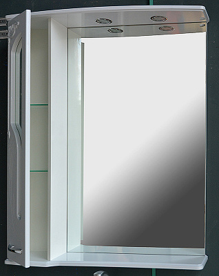 Зеркало-шкаф Атолл Барселона 175 белый с медью