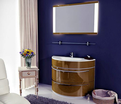 Тумба с раковиной De Aqua Эскалада 117 напольная