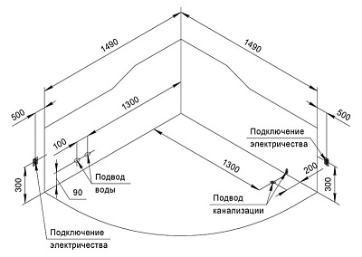 Акриловая ванна Радомир Флоренция