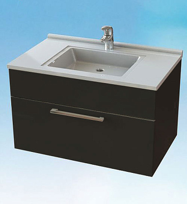 Тумба с раковиной De Aqua Квадро 1 (80 см)