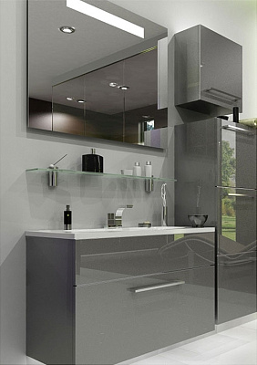 Полка De Aqua 90  стеклянная