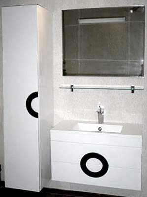 Шкаф-пенал De Aqua Форма 35 L белый