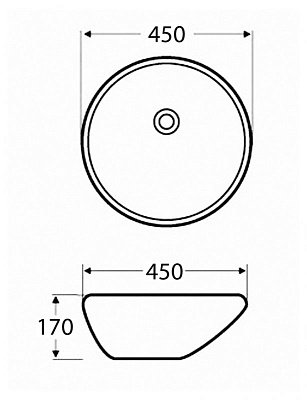 Раковина BelBagno BB3006 накладная