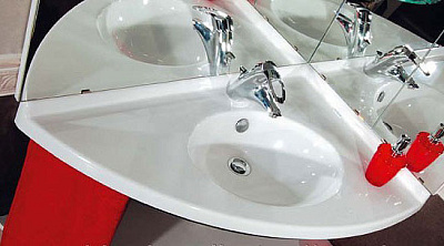 Тумба с раковиной De Aqua Трио  R фурнитура золото