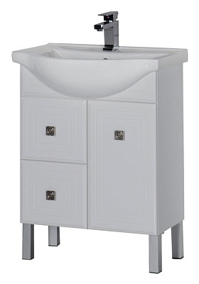 Тумба с раковиной Aquanet Стайл 65 с ящиками