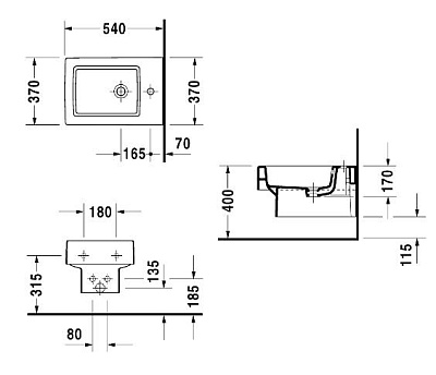 Биде подвесное Duravit Vero 2239150000