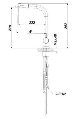 Смеситель Lemark Expert LM5075S для кухонной мойки