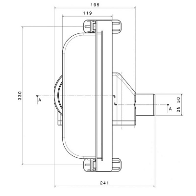Confluo Premium Wall Drain Gold Пристенный трап PESTAN
