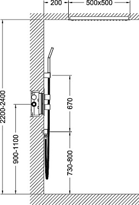 Душевая система встроенная с термостатом Timo Petruma SX-5029/00SM хром
