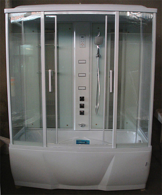 Душевой бокс Triton Альфа (стекло с вертик. полосками)