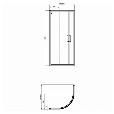 Душевой уголок Ideal Standard Connect 2 90х90 K9251V3