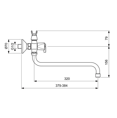 Смеситель Vidima Practic BA343AA для ванны с душем