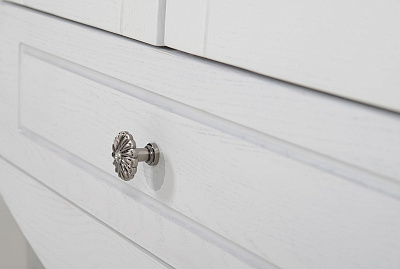 Тумба с раковиной ASB-Mebel Флоренция 65 белая патина серебро