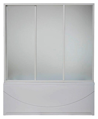 Шторка на ванну Bas Ахин Мальта Атланта Нептун Индика (3 ств. пластик)