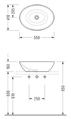 Раковина Serel CH33