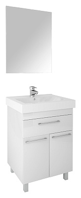 Тумба с раковиной Cezar Unicus 60 белая верхний ящик