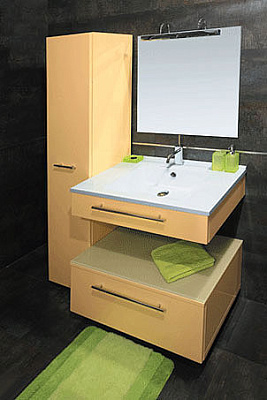 Тумба De Aqua Квадро 80 подкатная