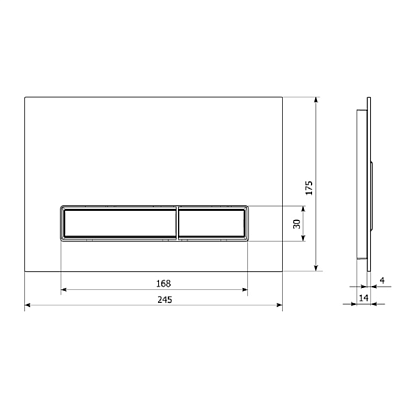 Клавиша смыва Lavinia Boho RelFix 38050703 c антибактериальным покрытием SanitiZed