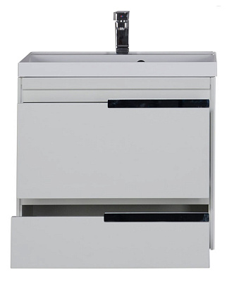 Тумба с раковиной Aquanet Тиволи 70 белая