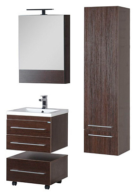 Тумба с раковиной Aquanet Нота 58 венге