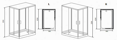 Душевая кабина Timo Helka Н-515 L