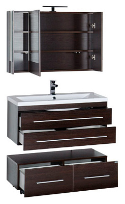 Мебель для ванной Aquanet Нота 100 венге