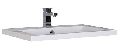 Тумба с раковиной Aquanet Нота 75 черная